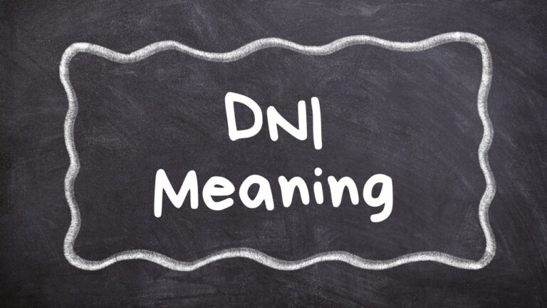 what is DNI meaning