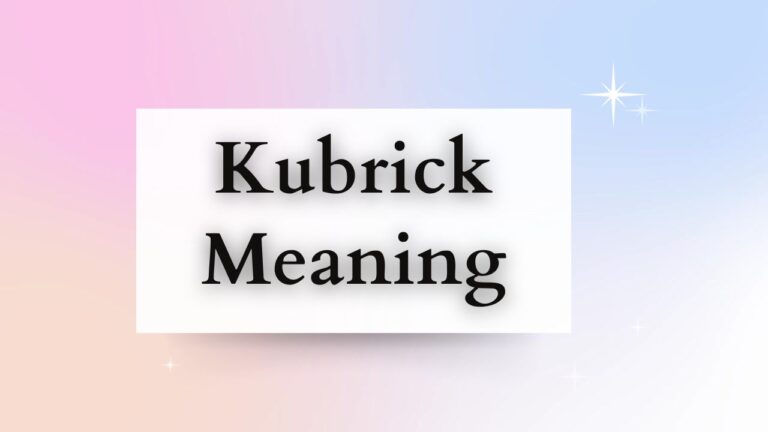 what is kubrick meaning