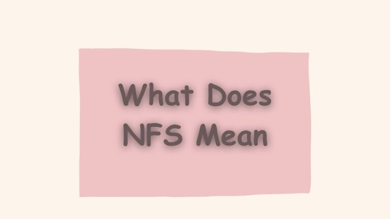 what is NFS meaning