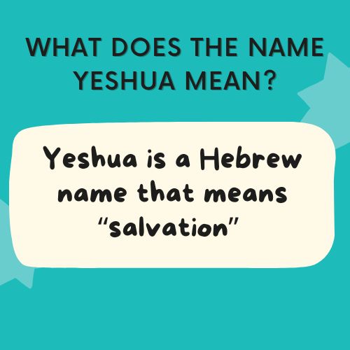 the meaning of yeshua