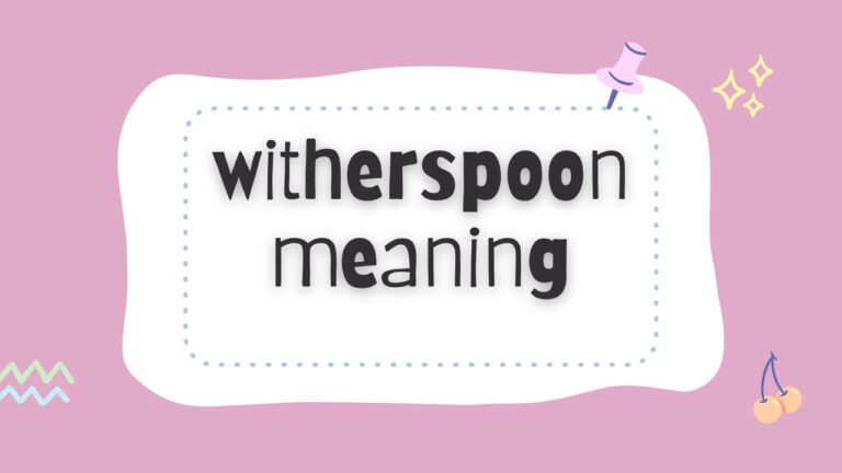 what is witherspoon meaning