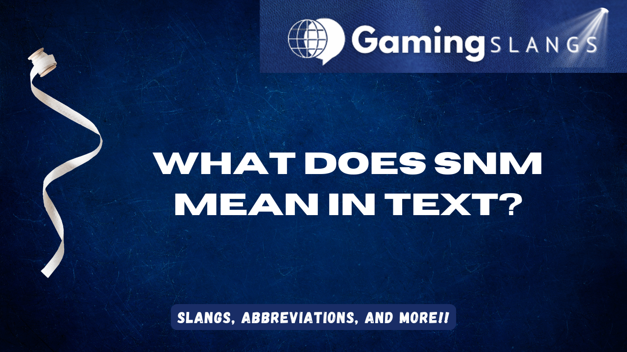 Featured Image What Does SNM Mean in Text